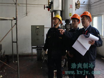 冷库氨改氟现场