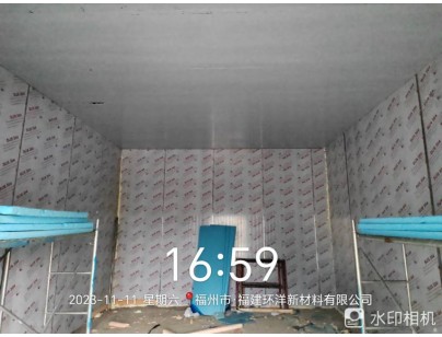 福建环洋新材料105m³化工防爆冷库建造工程案例