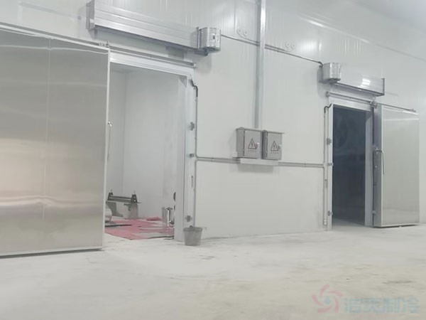 阿拉木图冷库门安装完成后的密封验收